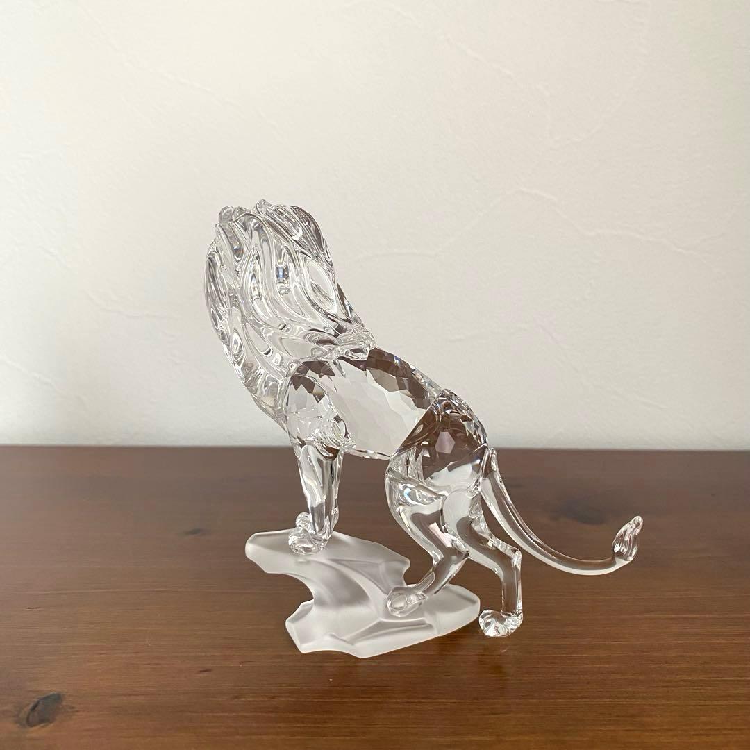 SWAROVSKI スワロフスキー クリスタル ライオン 置物