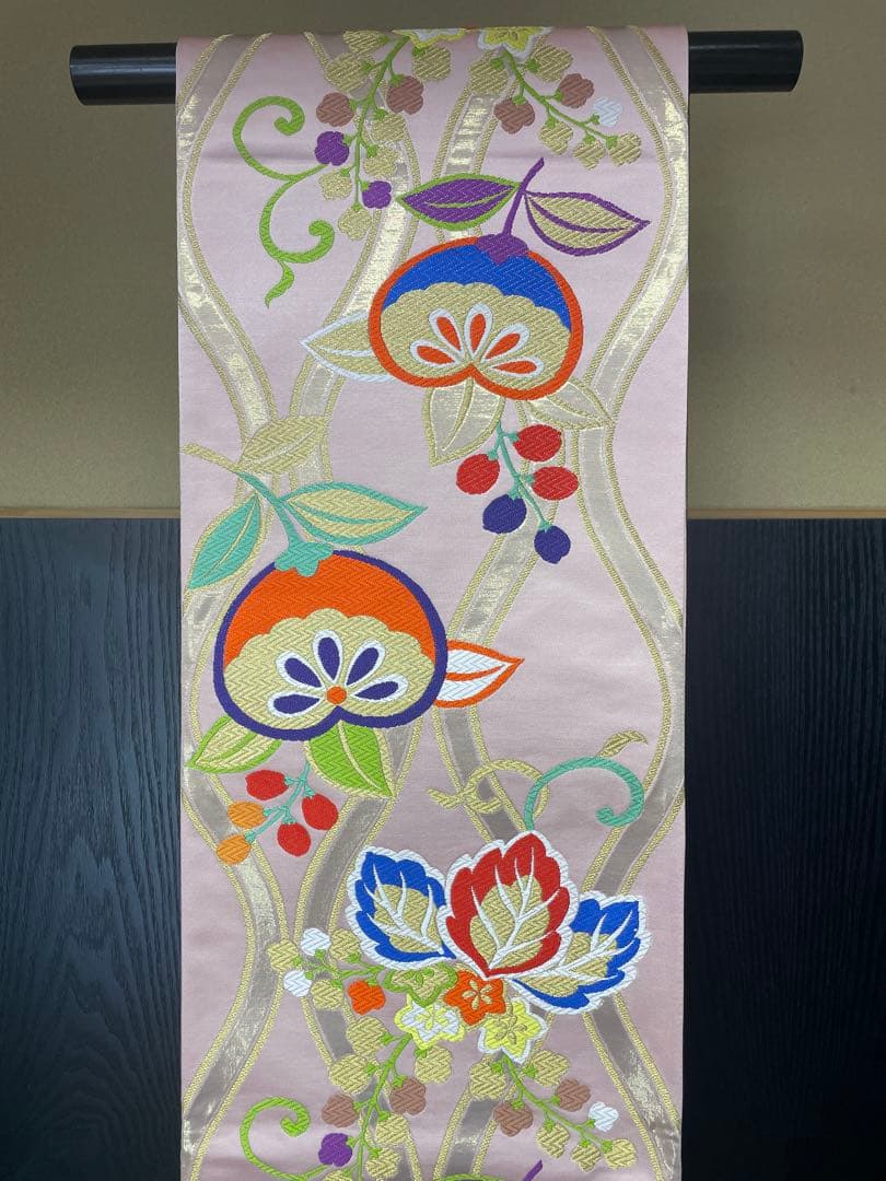 新品 西陣織 七五三 七歳用袋帯 未仕立て お仕立て上がり価格 正絹 祝帯 和装