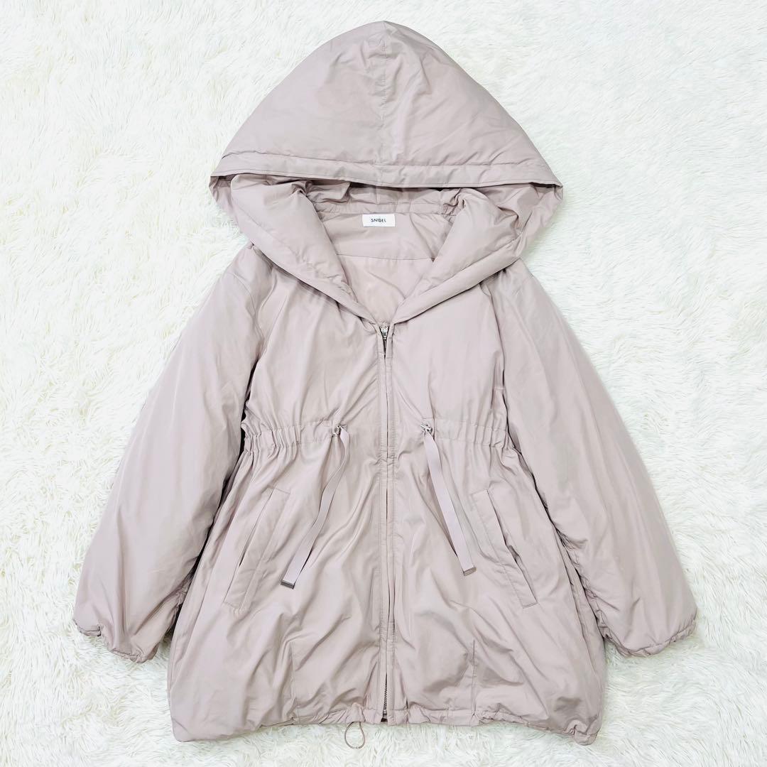 【人気カラー】SNIDEL 西川レディ モッズダウンコート ピンクベージュ