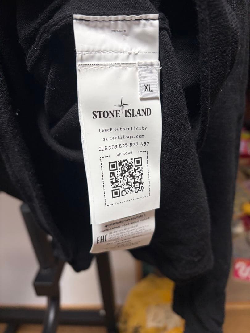 タグ有り未使用　STONE  XL クルーネックセーター　黒