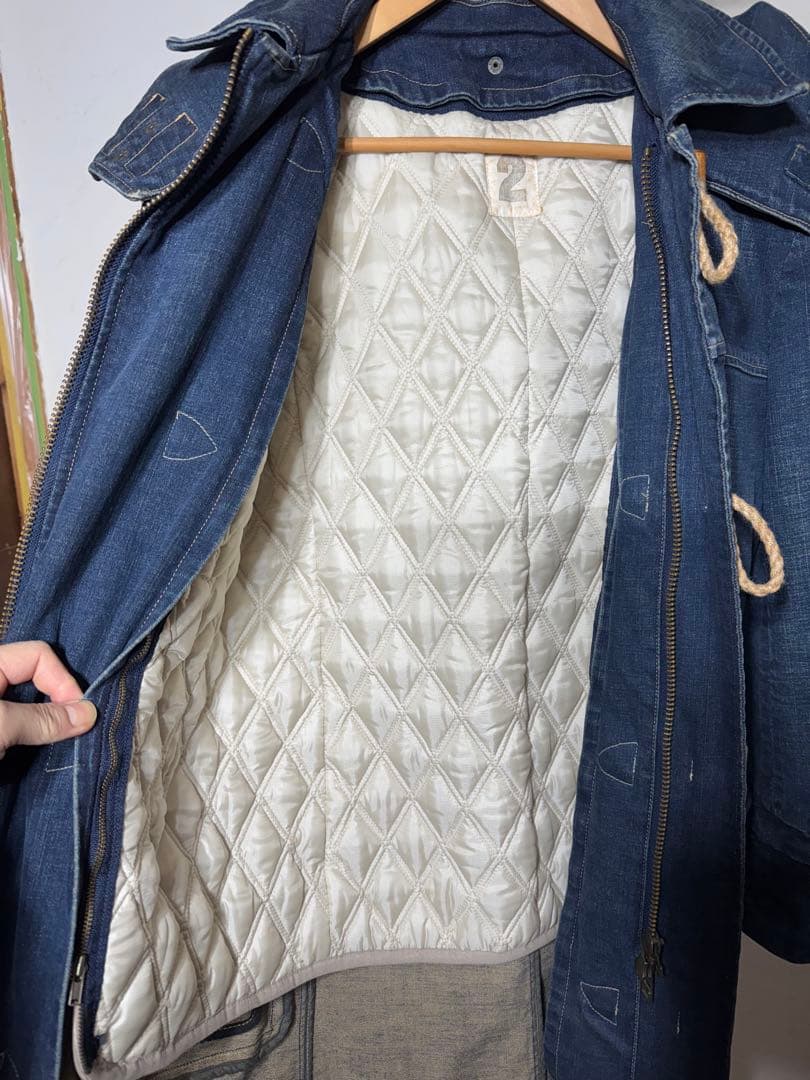 レア 2-tacs porter B印yoshida デニムダッフルコート