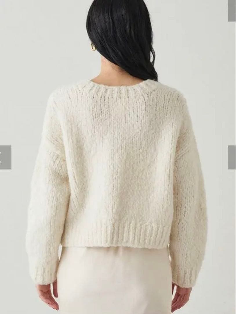 LOUNGEDRESS【20周年限定】イタリアヤーン手編みニットカーデ