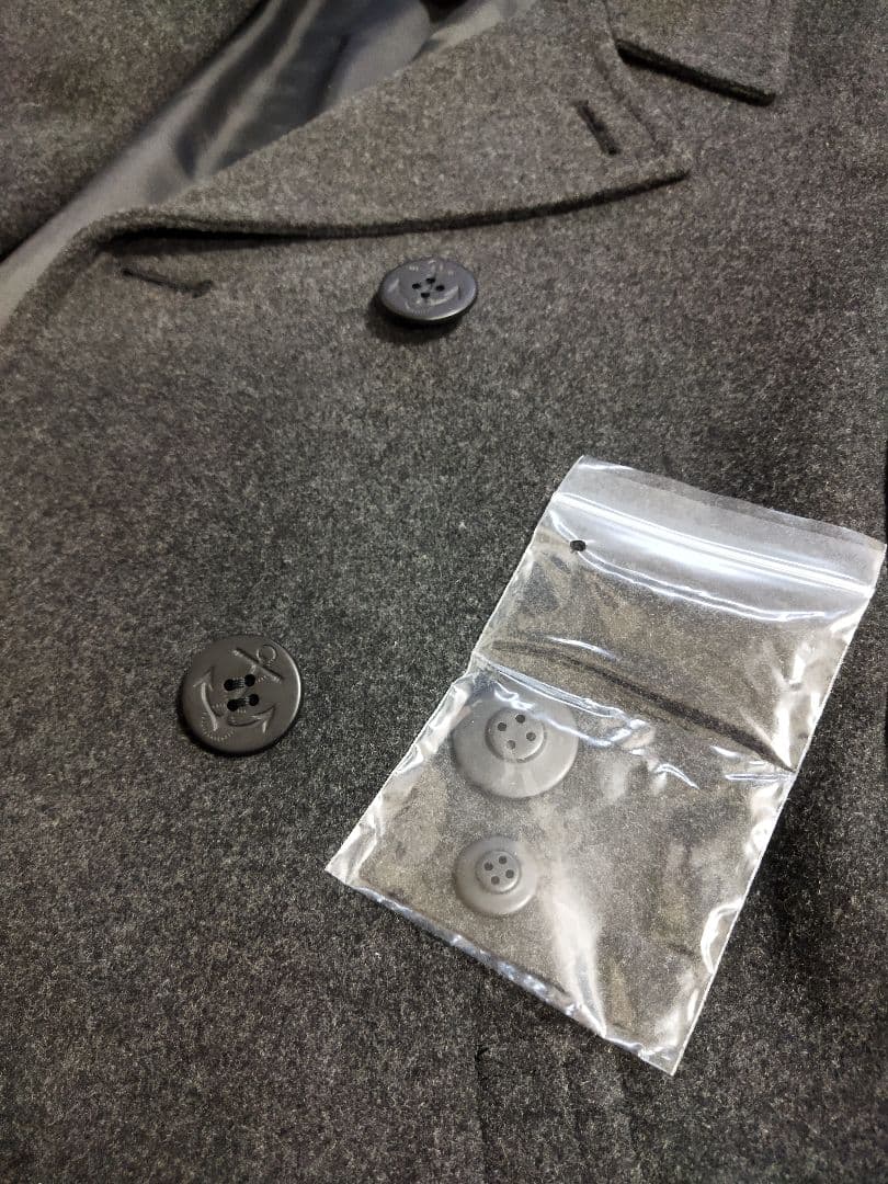 新品タグ付♪トンボ スクール ピーコート グレー M 今季購入