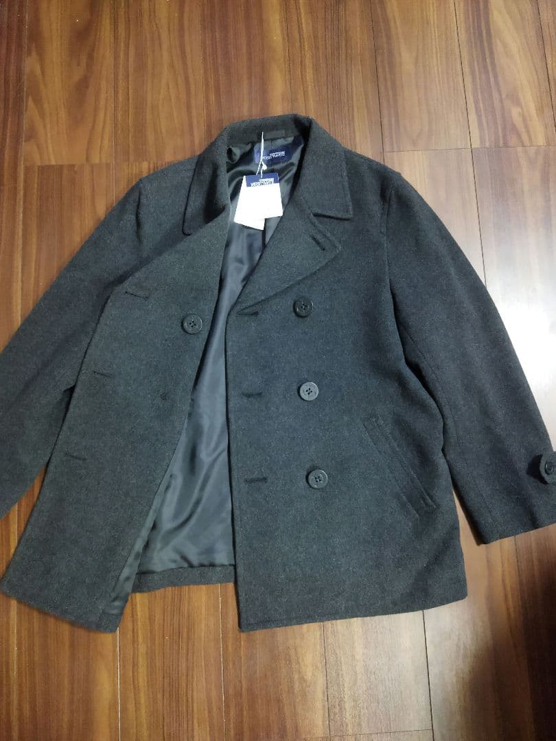 新品タグ付♪トンボ スクール ピーコート グレー M 今季購入