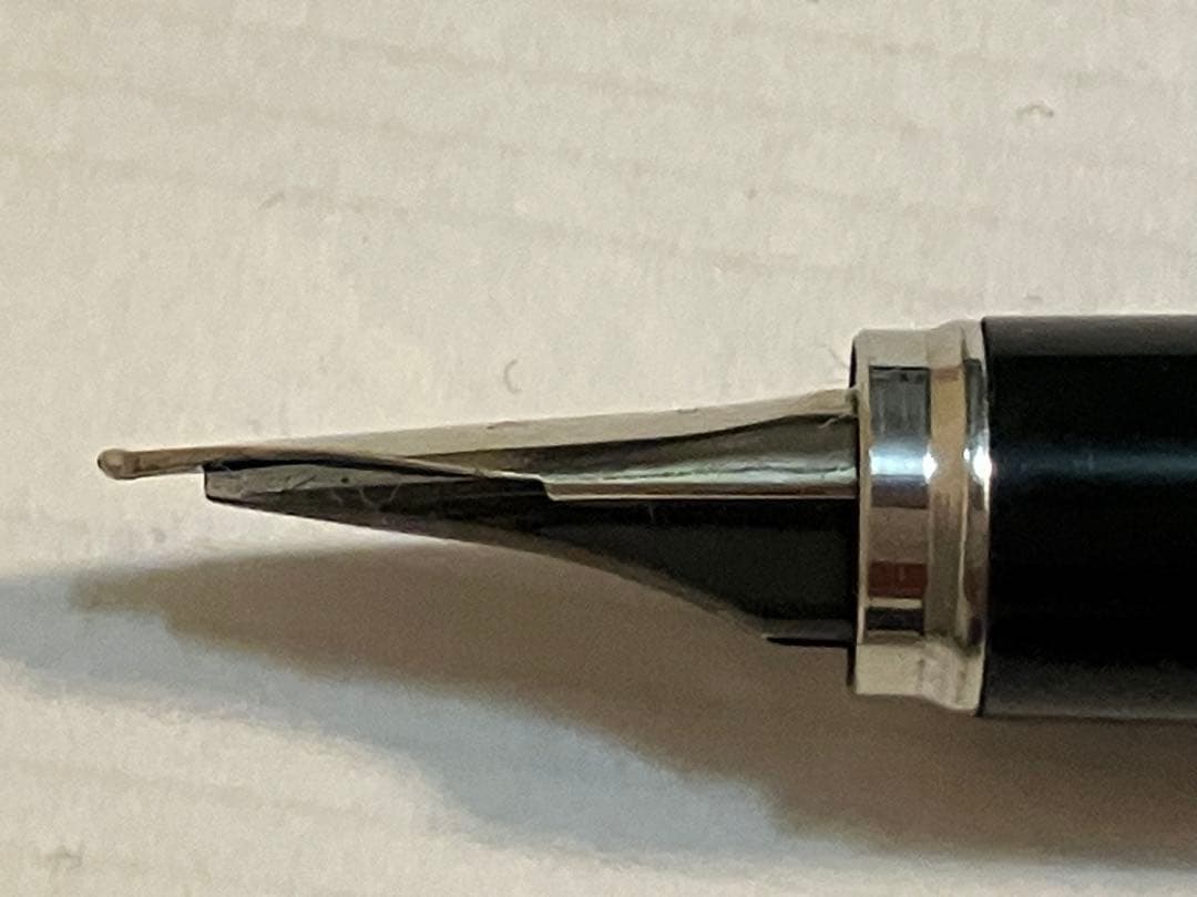 【美品】PLATINUM リビエール 18K-WG スターリングシルバー 万年筆