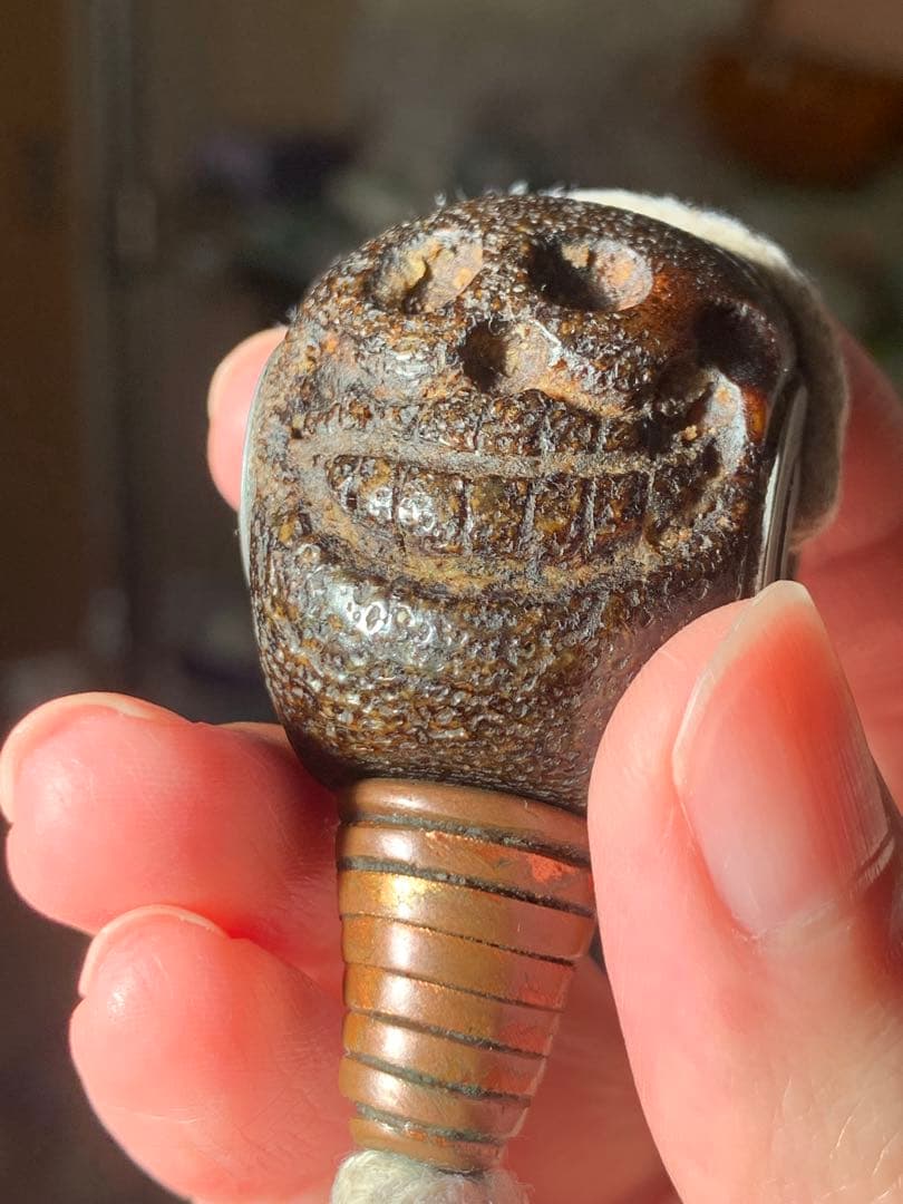 呪物　カパラ　チベット　カパーラ　頭蓋骨　クマントーン　プラクルアン　根付　密教