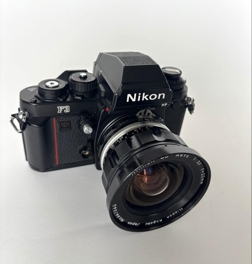 F3HP & Nikkor-UD Auto 20mm f/3.5 レンズ付