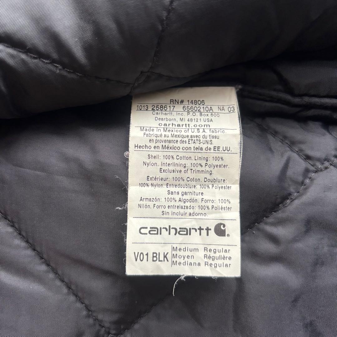 カーハート ベスト V01 ブラック MR