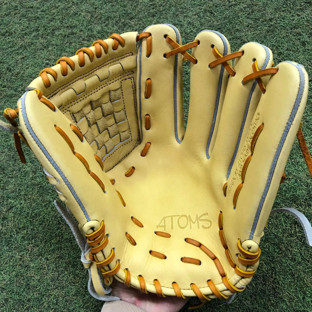 GF-1 アトムズ　メーカー型付け済グラブ キャメル
