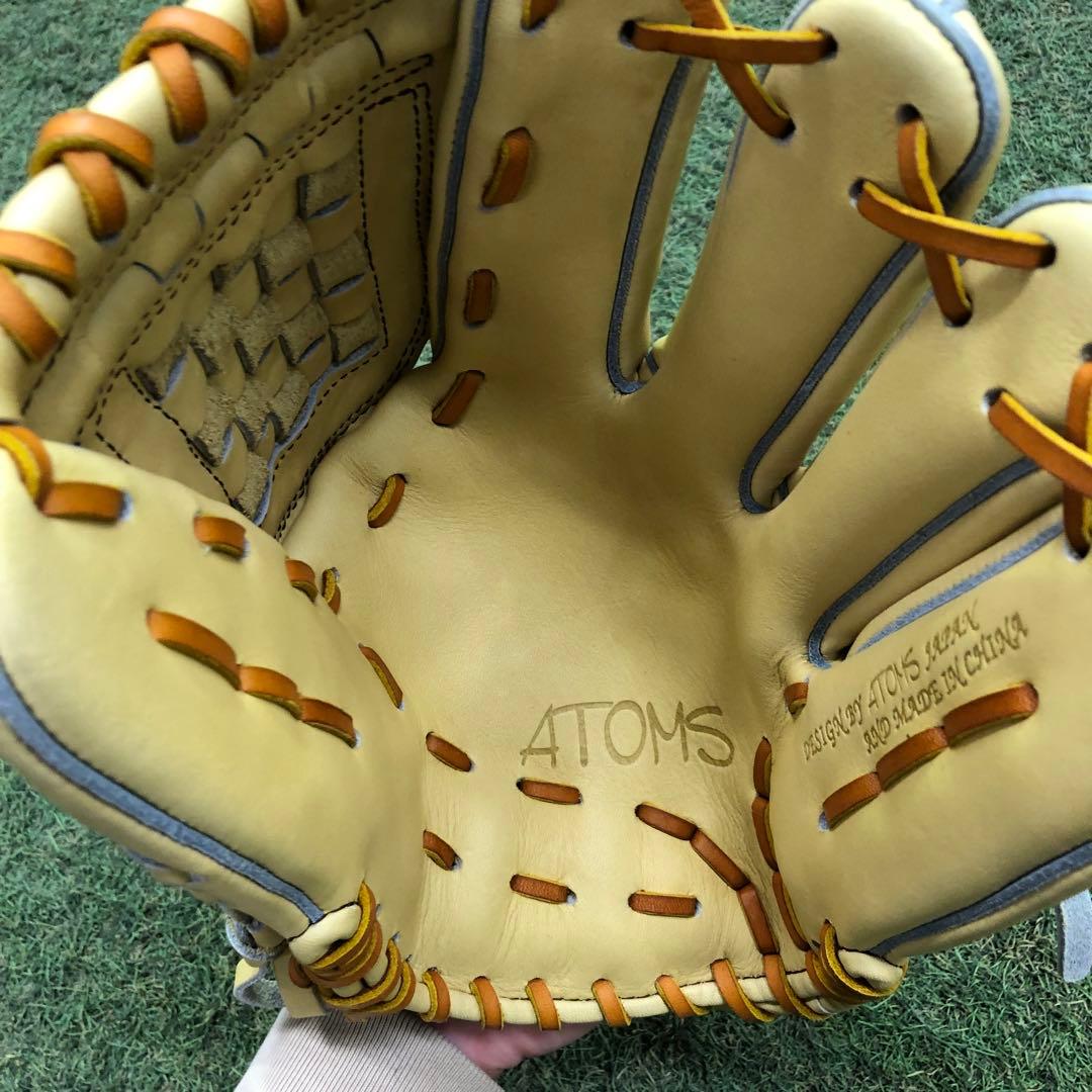 GF-1 アトムズ　メーカー型付け済グラブ キャメル