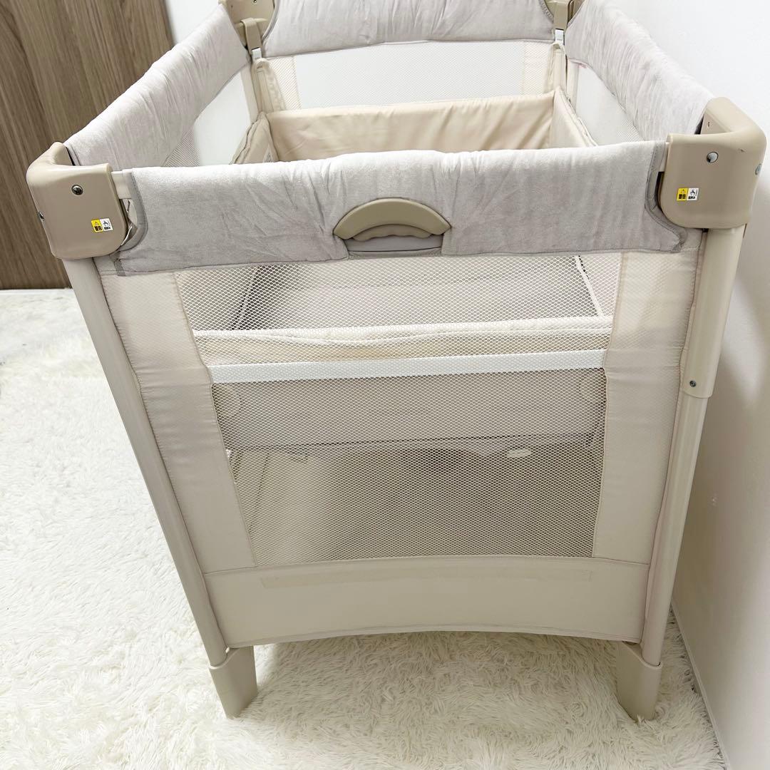 Aprica ココネルエアープラス AB 折りたたみ ベビーベッド 取扱説明書付