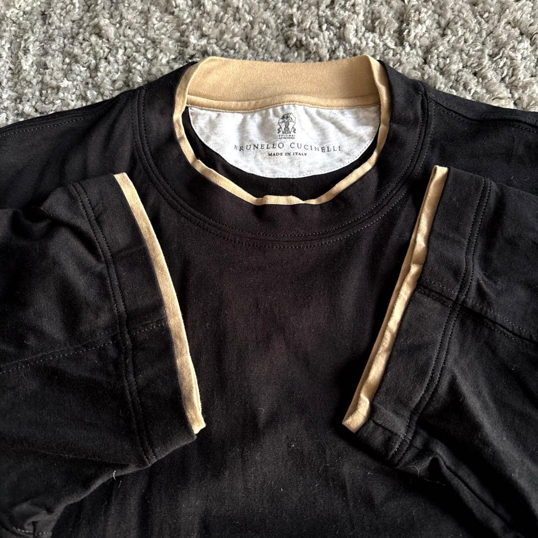 【美品】BRUNELLO CUCINELLI ブルネロクチネリ　黒 Tシャツ