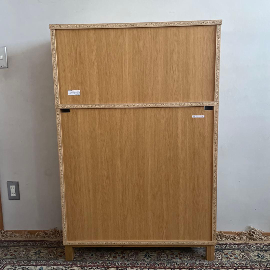 無印良品 MUJI オーク材 薄型ラック ワイド小 ＋追加セットワイド