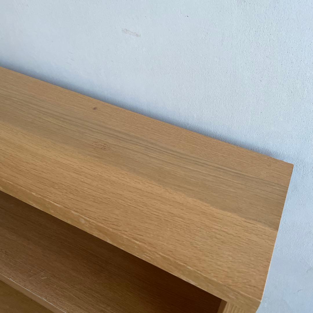 無印良品 MUJI オーク材 薄型ラック ワイド小 ＋追加セットワイド