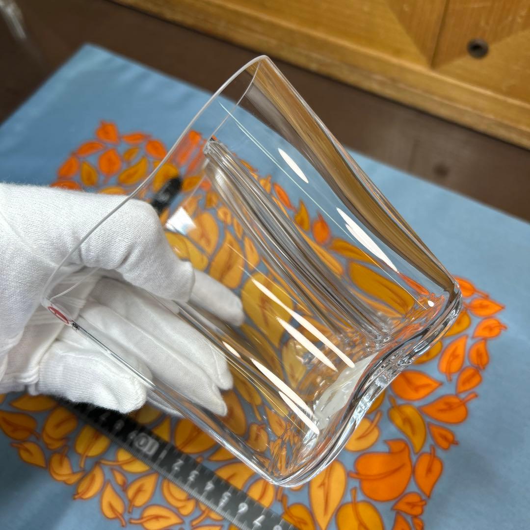 イッタラ　アルヴァ・アアルト　クリア　95ミリ フラワーベース　美品