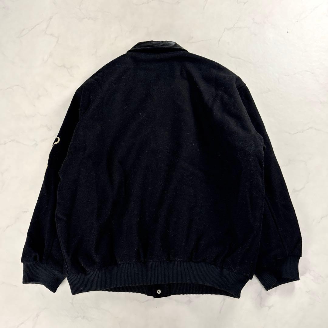INTERBREED RAW Varsity スタジャン XL 刺繍 黒