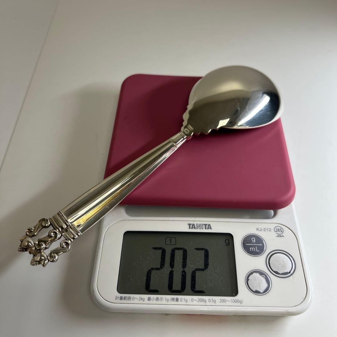 ジョージジェンセンエコーン925Sterlingサービング大スプーン2本202g