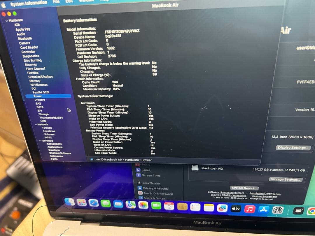 MacBook本体 MacBook Air 2020 m1 8/256