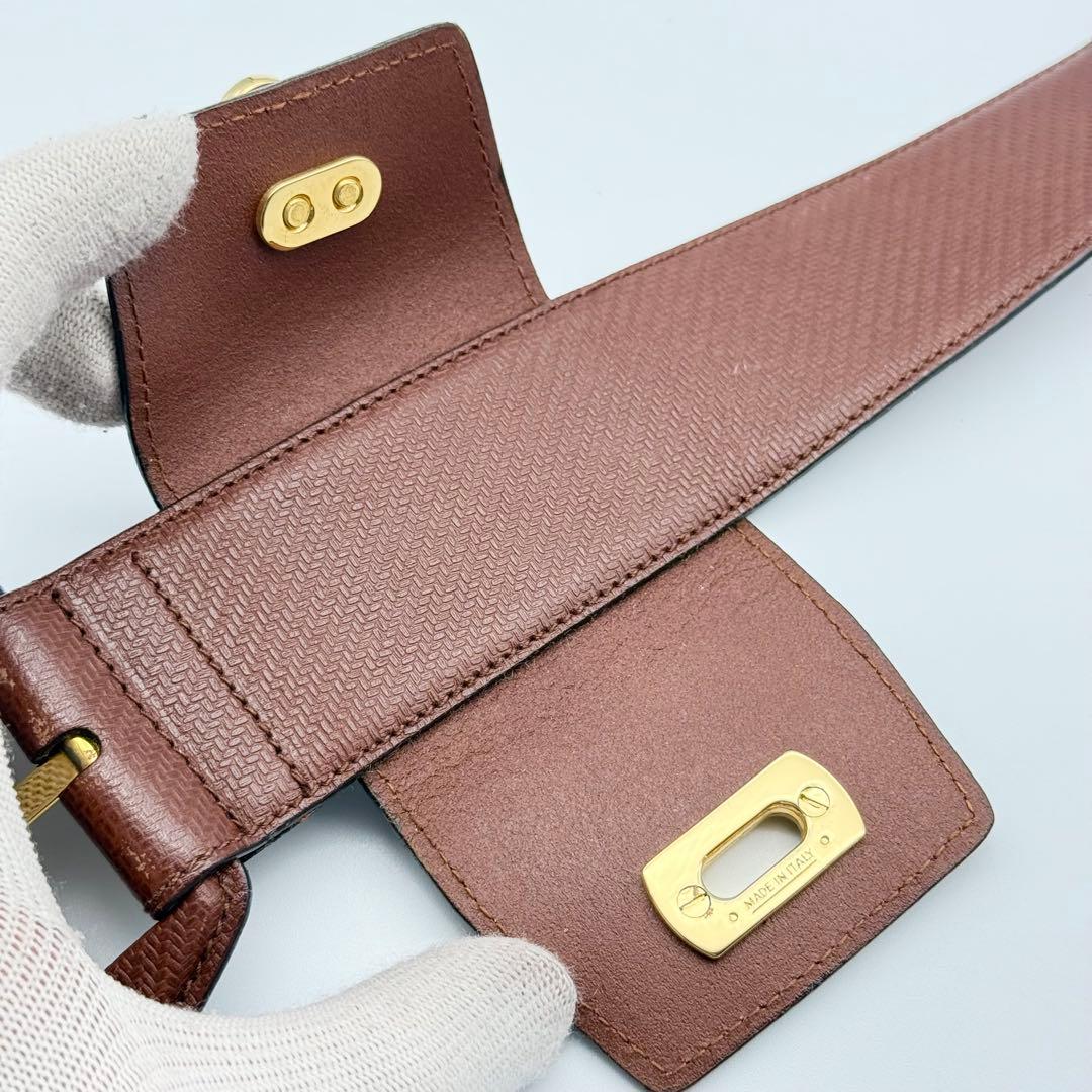 ✨美品✨フェラガモ ベルト ガンチーニ レザー ゴールド金具 レディース