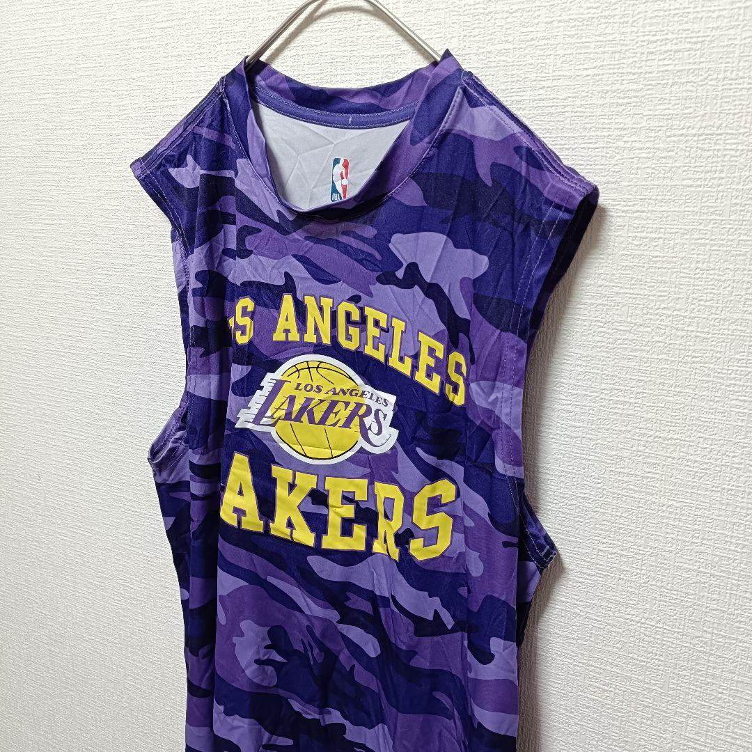 ❤NBA公認 レイカーズ レブロン・ジェームズ 6番 迷彩 タンクトップ 【S】