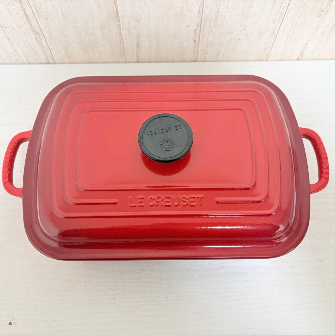 LE CREUSET ココットレクタンギュラー　29cm チェリーレッド