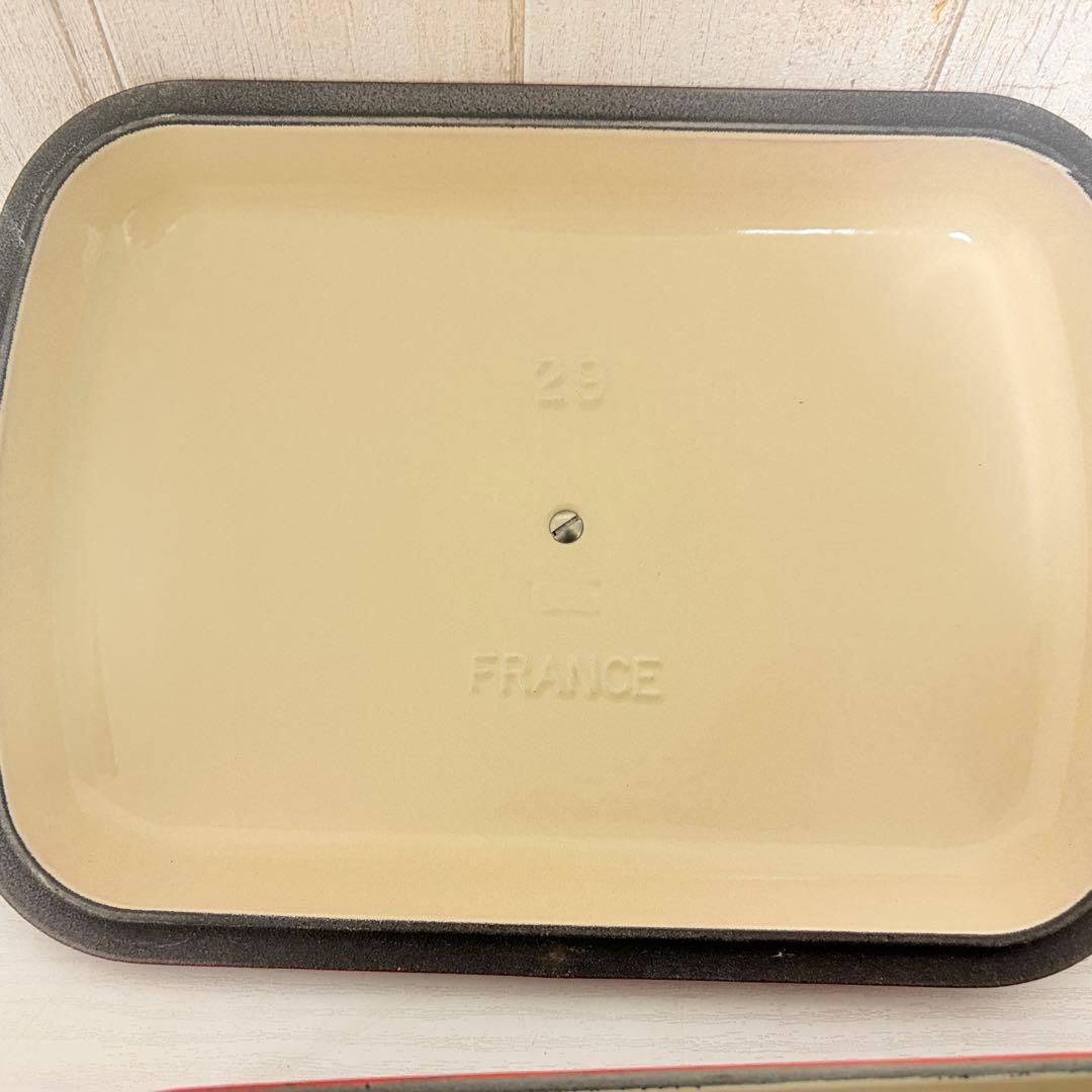 LE CREUSET ココットレクタンギュラー　29cm チェリーレッド