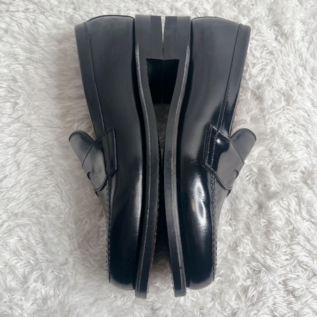 極美品 リーガル ローファー 革靴 本革 レザー ブラック REGAL 黒