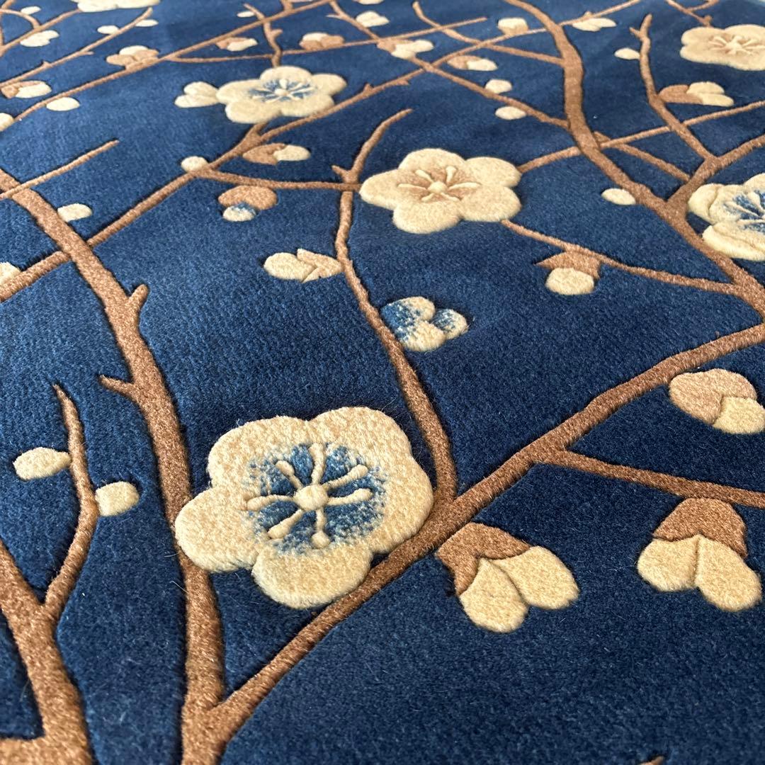 訳あり新品未使用　中国段通　建平段通90段　手織り　ウール