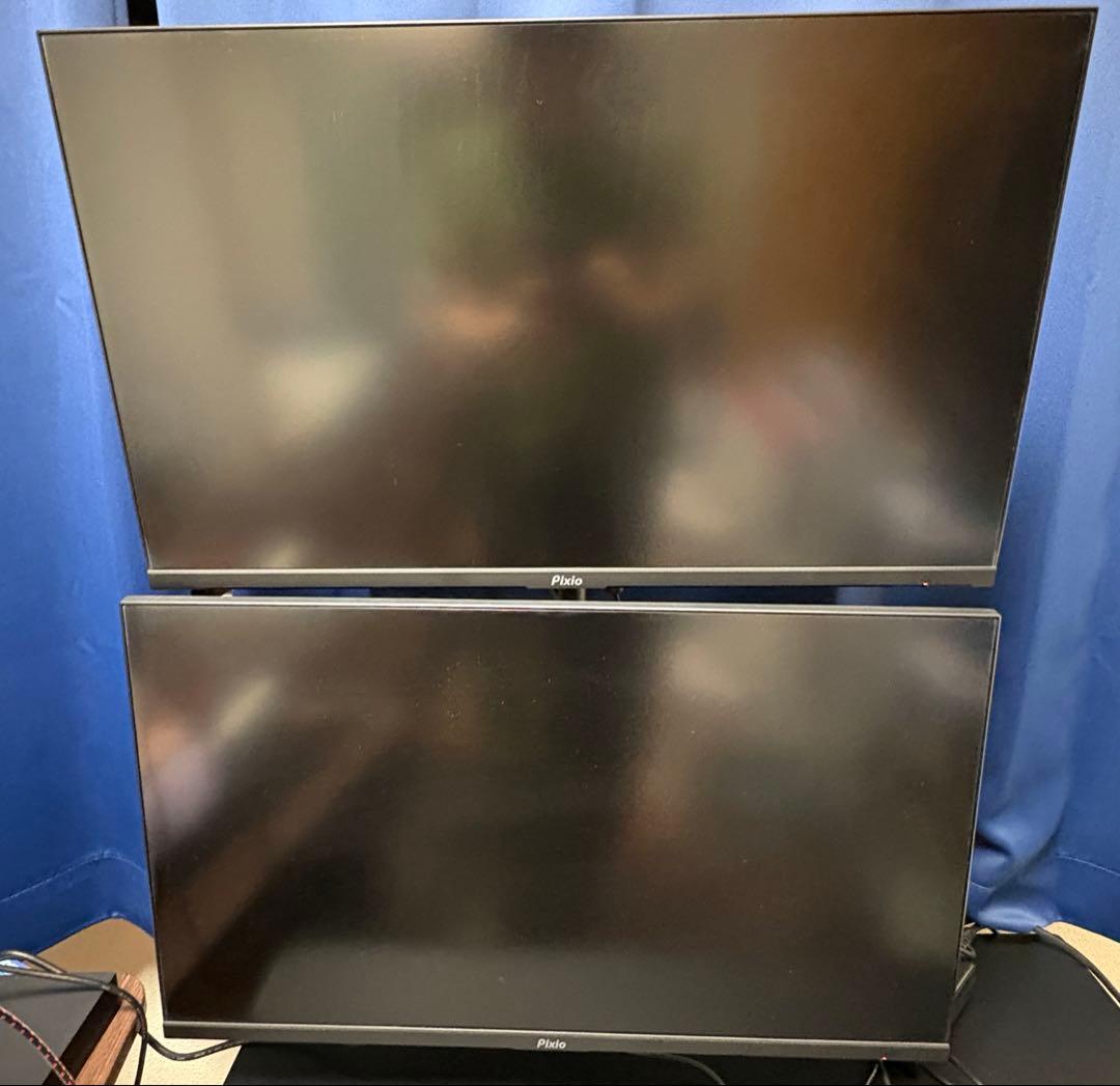 Pixio PX277 Prime ゲーミングモニター 2台＋アーム