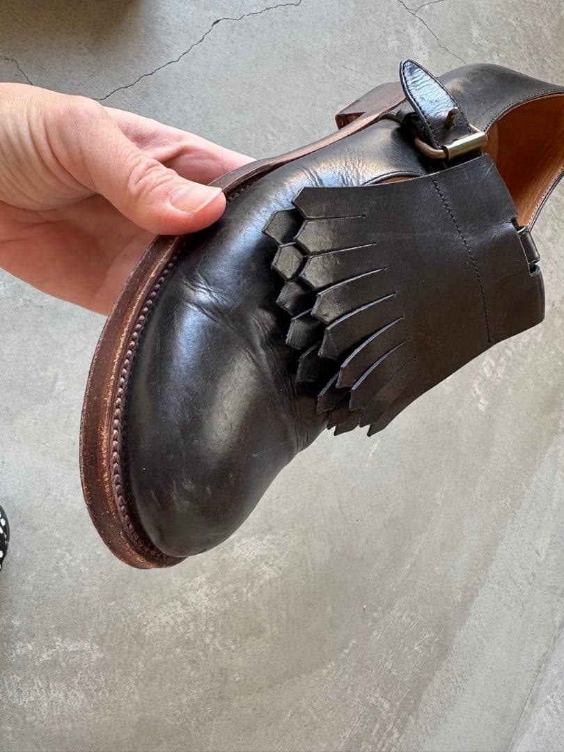 forme Tストラップ タッセル付き　23.5cm