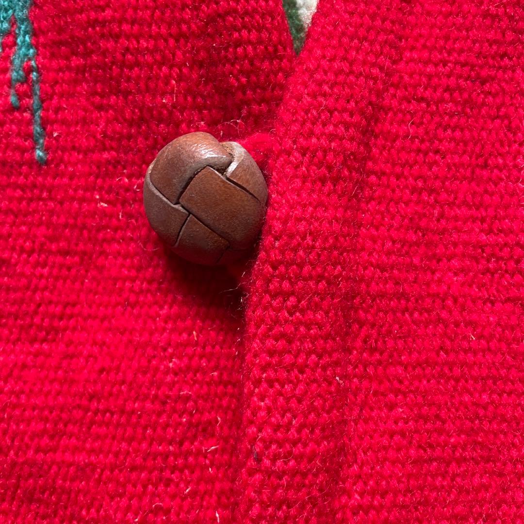 オルティガ　ウール100% レッド チマヨベスト 36