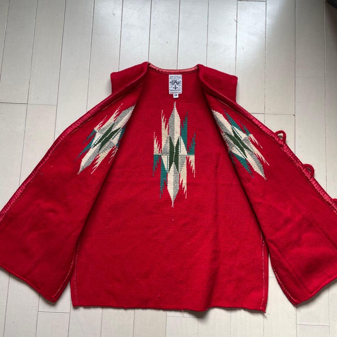 オルティガ　ウール100% レッド チマヨベスト 36