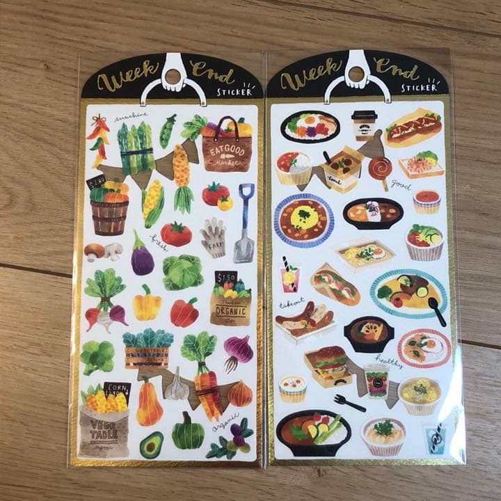 ★新品★ウィークエンドステッカー  ７種セット  フード