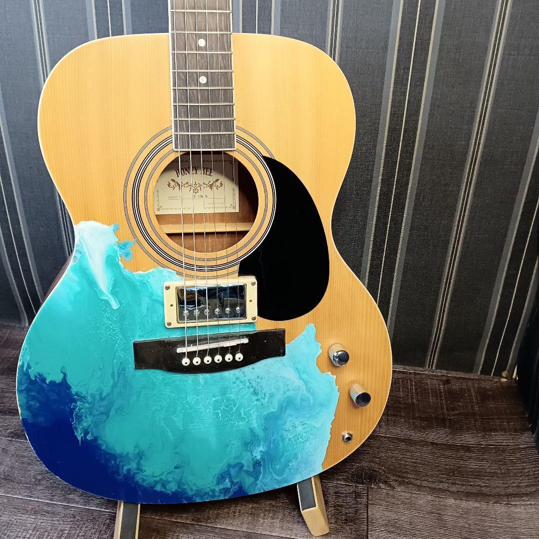 MARINE マリブ風 エレアコ ギター カスタム CUSTOM ナチュラル