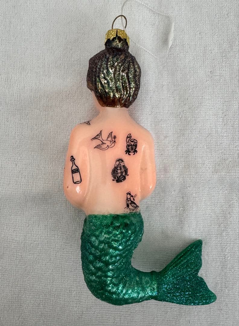 アスティエオーナメント　タトゥー人魚オーナメント