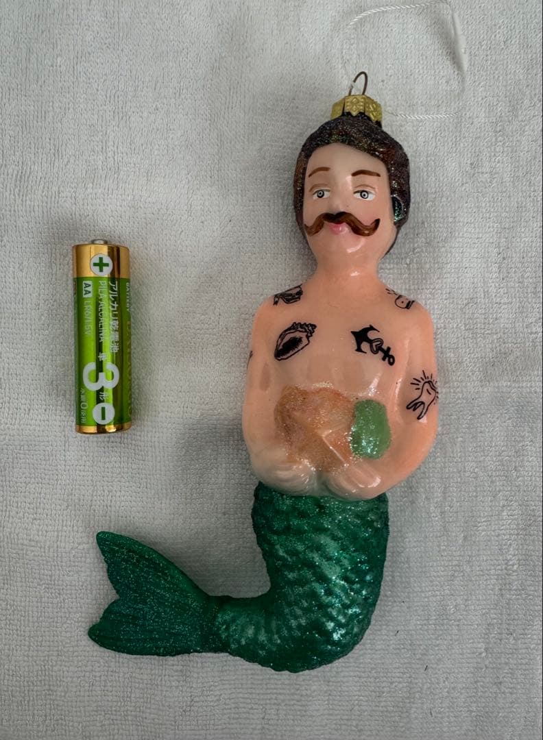 アスティエオーナメント　タトゥー人魚オーナメント
