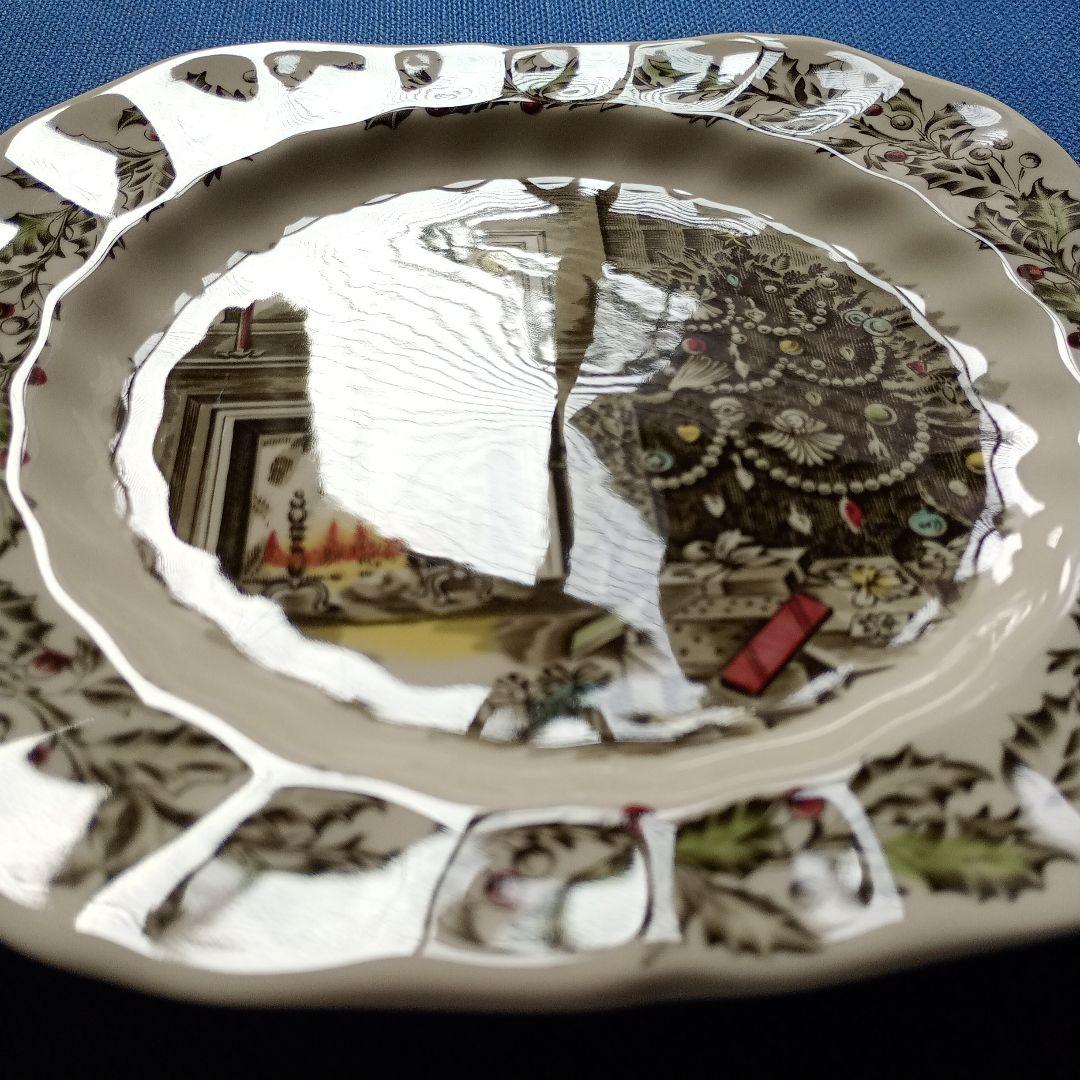 ジョンソンブラザーズ　クリスマス　プレート　19cm 　イギリス製