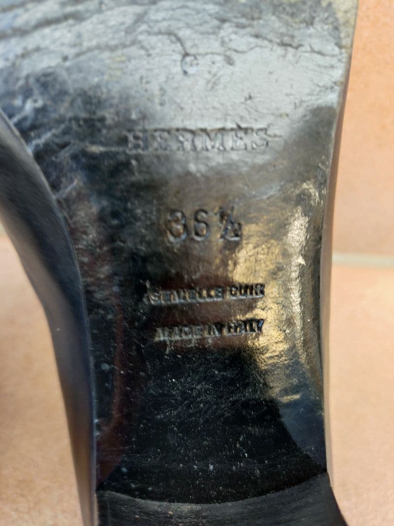 エルメス ブラック ローファー 35.5