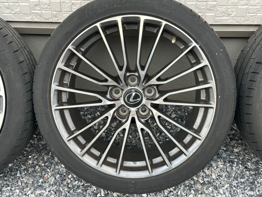 レクサス RC F 純正 BBS製19インチアルミホイール タイヤ 4本セット