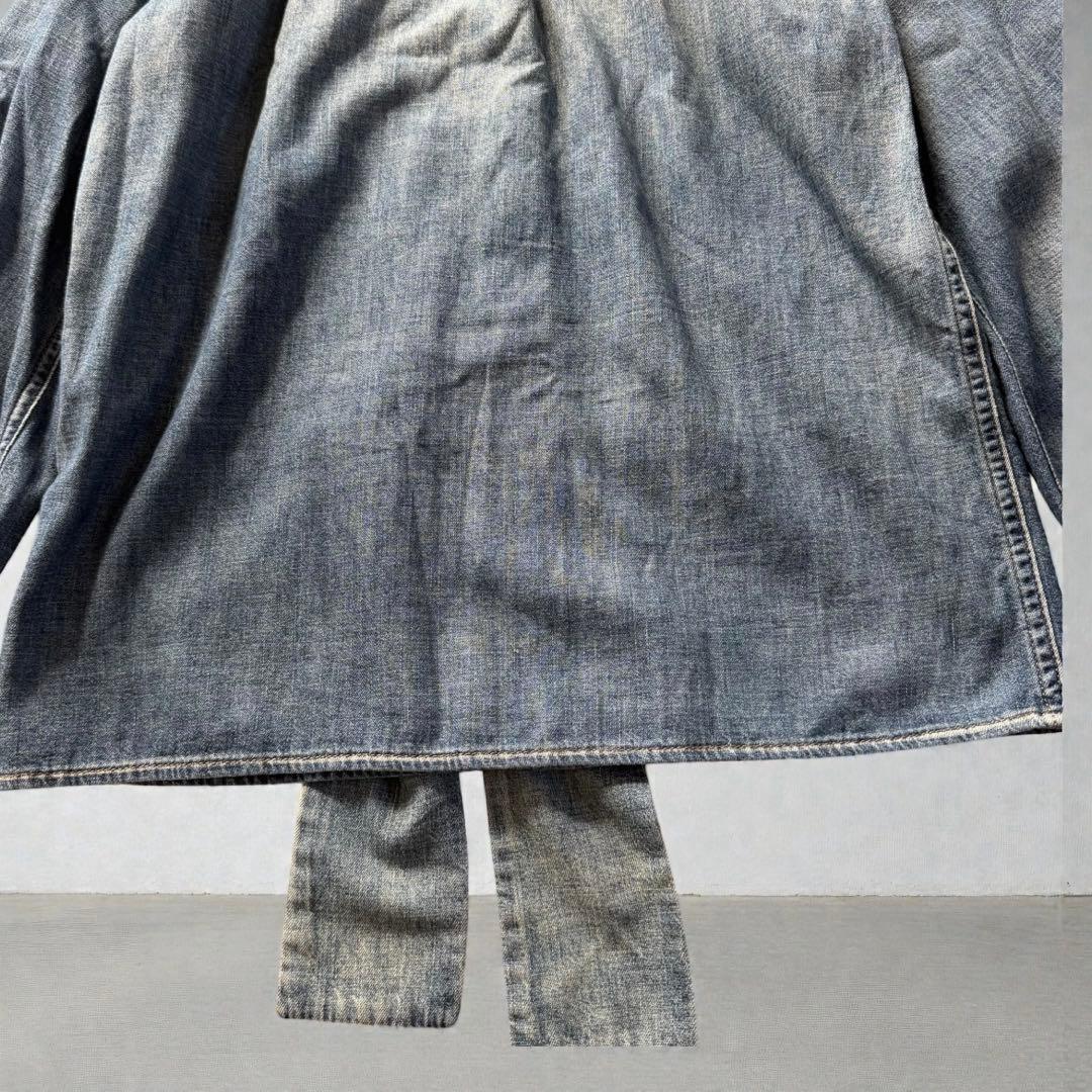 SAINT LAURENT PARIS デニム ボウタイ シャツ S 正規品