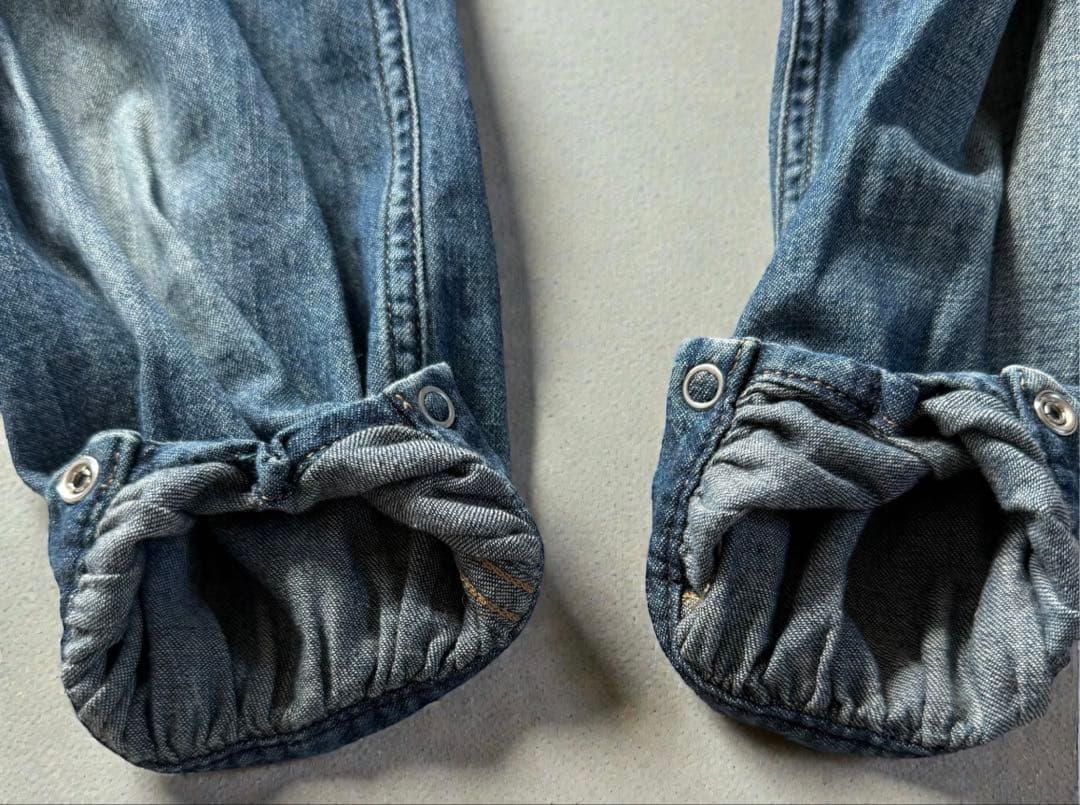 SAINT LAURENT PARIS デニム ボウタイ シャツ S 正規品