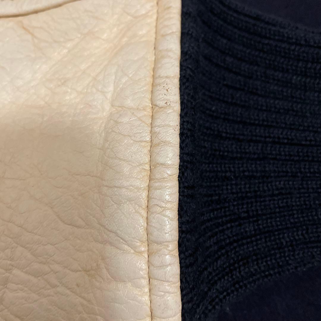 GENERAL RESEARCH スタジャン ネイビー/ホワイト