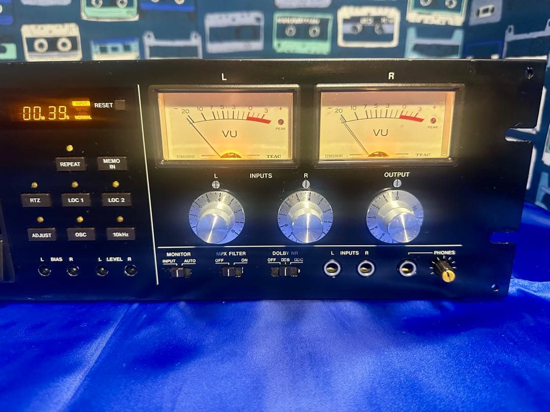 TASCAM プロ業務用3ヘッドカセットデッキ 122MK3 動作品 Ex109