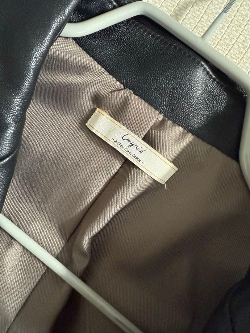 【未使用】Ungrid リアルレザー　ルーズライダース　羊革