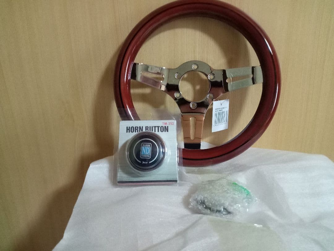 ウッドステアリング　290mm　小径　29cm 　旧車　　新品