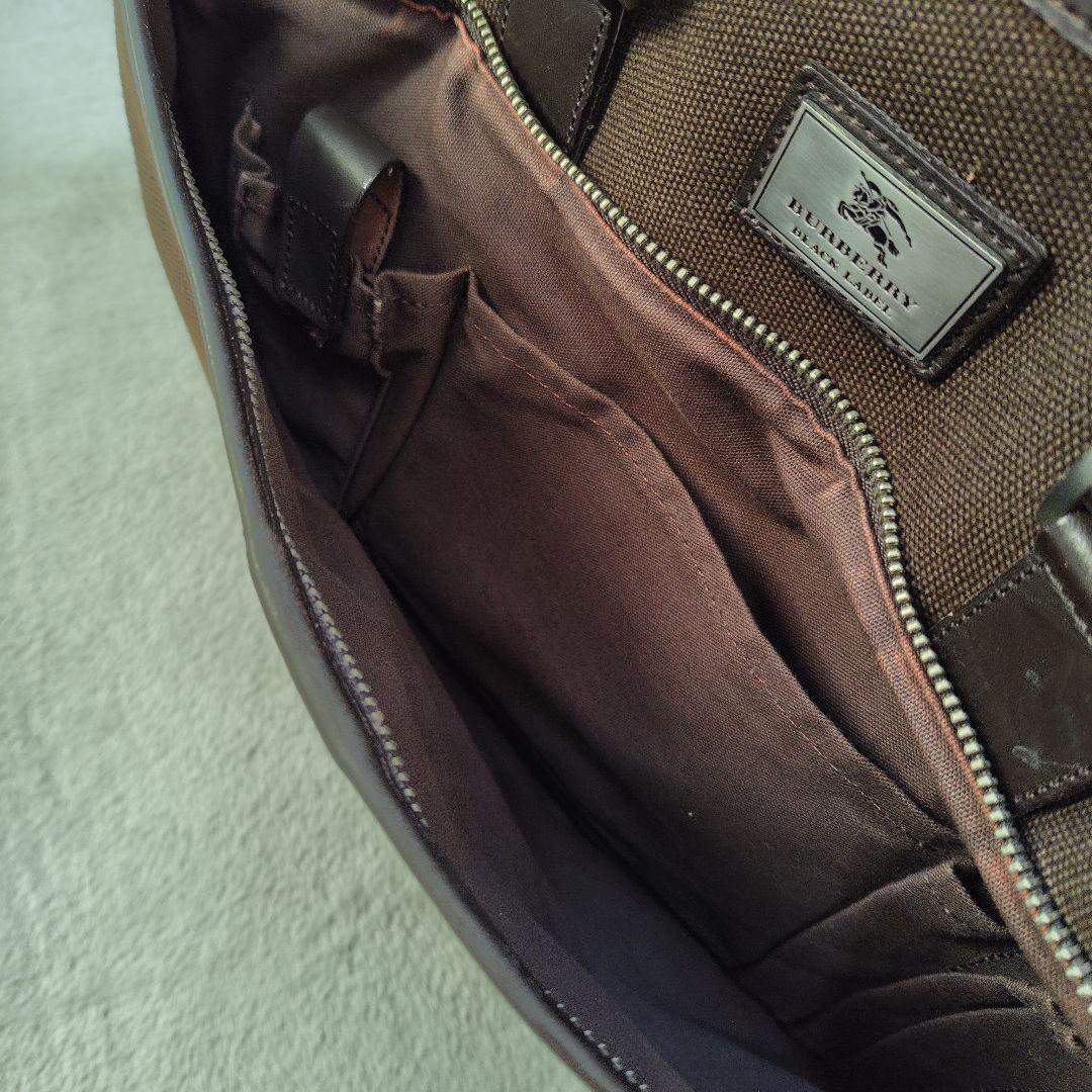 極美品　2way　バーバリーブラックレーベル　ビジネスバッグ　マルチストライプ