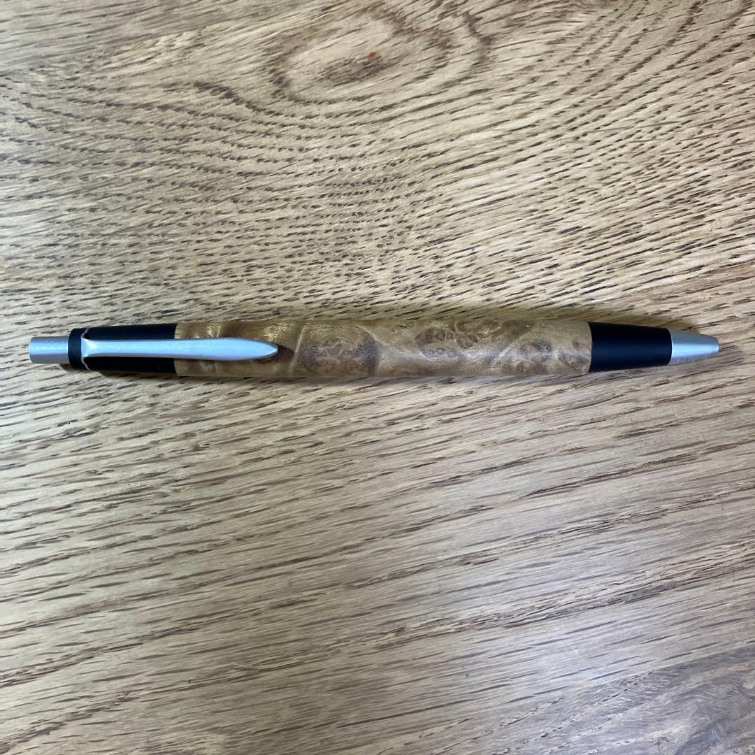野原工芸　ボールペン　スリム　マーブルウッド