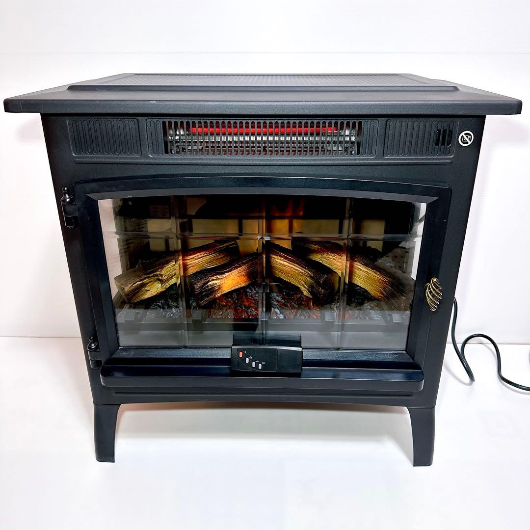 QVC 暖炉型ヒーター DFI-5010-01 速暖 デュラフレーム 送料無料