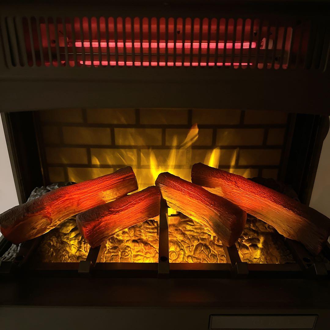 QVC 暖炉型ヒーター DFI-5010-01 速暖 デュラフレーム 送料無料