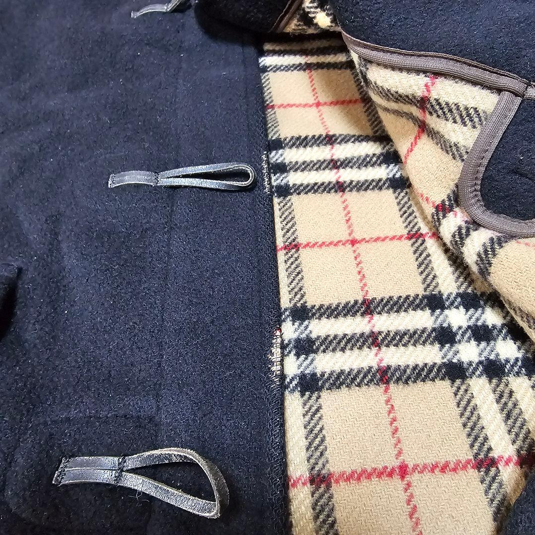 希少✨バーバリー ダッフルコート マルゼン ノバチェック トグル ブラック